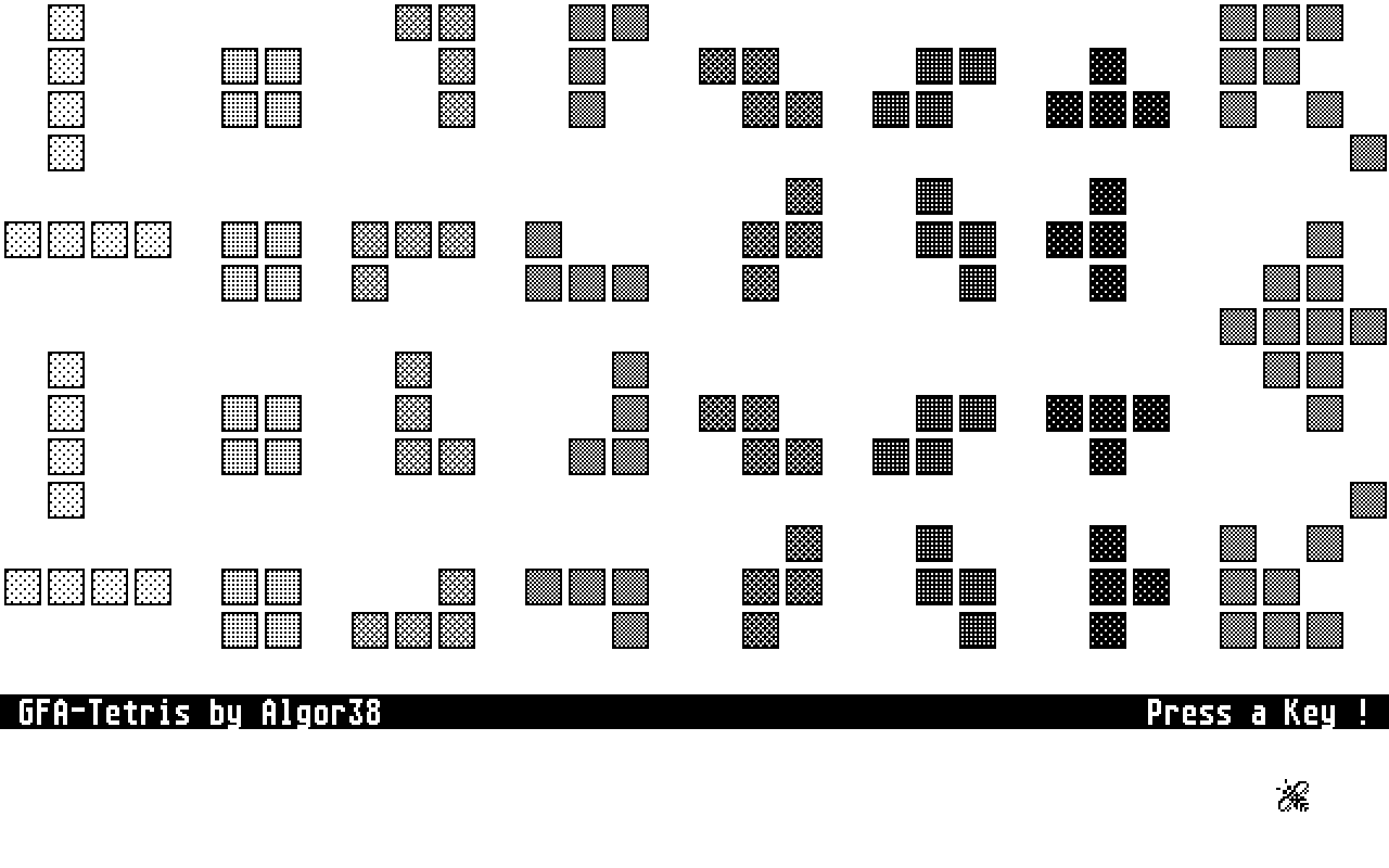 GFA-Tetris — screenshot 1